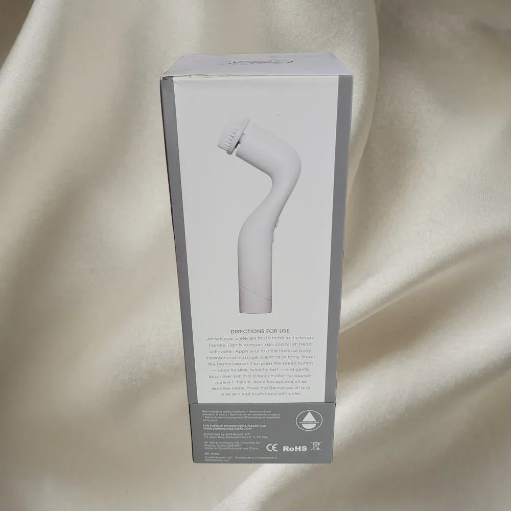 Dermaluxe Skincare Product Box - Gray and White, New in Box